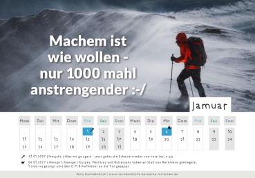 Preview: NEU! Tischkalender 2027 - Handsigniert!