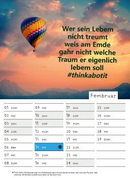 NEU! Wandkalender 2024  - Nachdenkliche Sprüche mit Bilder DIN A4