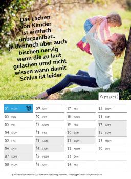NEU! Wandkalender 2024  - Nachdenkliche Sprüche mit Bilder DIN A4