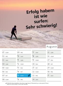 NEU! Wandkalender 2024  - Nachdenkliche Sprüche mit Bilder DIN A4