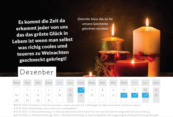 NEU! Tischkalender 2026 - Handsigniert!