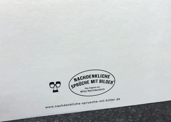 Grußkarte "heisesten Lauch", gefalzt auf Quadrat 14,8 cm x 14,8 cm + Briefumschlag