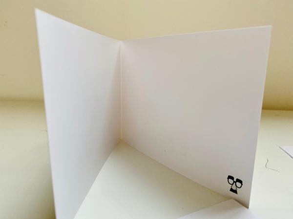 Grußkarte "Geburtstag - nix gemachen"  gefalzt auf DIN A6 quer Format: 296 x 105