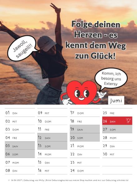 NEU!! Wandkalender 2027  - Handsigniert!