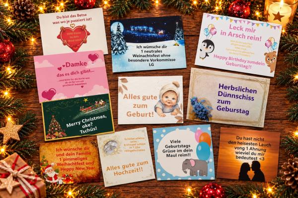 Weihnachtsspätzle! Weinachtsgeschneck - Nachdenkliche Sprüche mit Bilder