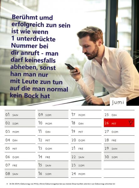 NEU! Wandkalender 2024  - Nachdenkliche Sprüche mit Bilder DIN A4