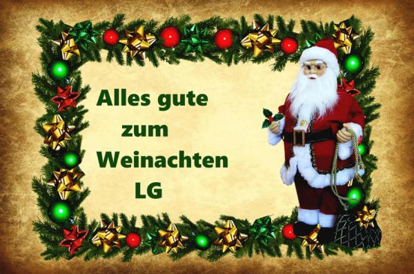 Grußkarte "Weihnachten - Alles gute zum Weinachten"  gefalzt auf DIN A6 quer Format: 296 x 105